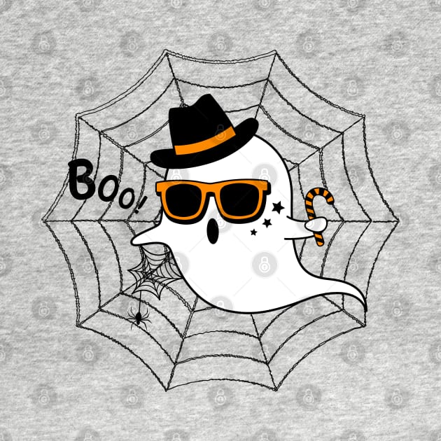 Halloween, Ghost, Hat, Sunglasses, Boo, Trick Or Treat by BellaPixel